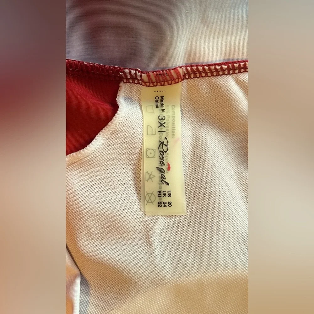 Size Floral Cami Tankini Top - Picture 7 of 8